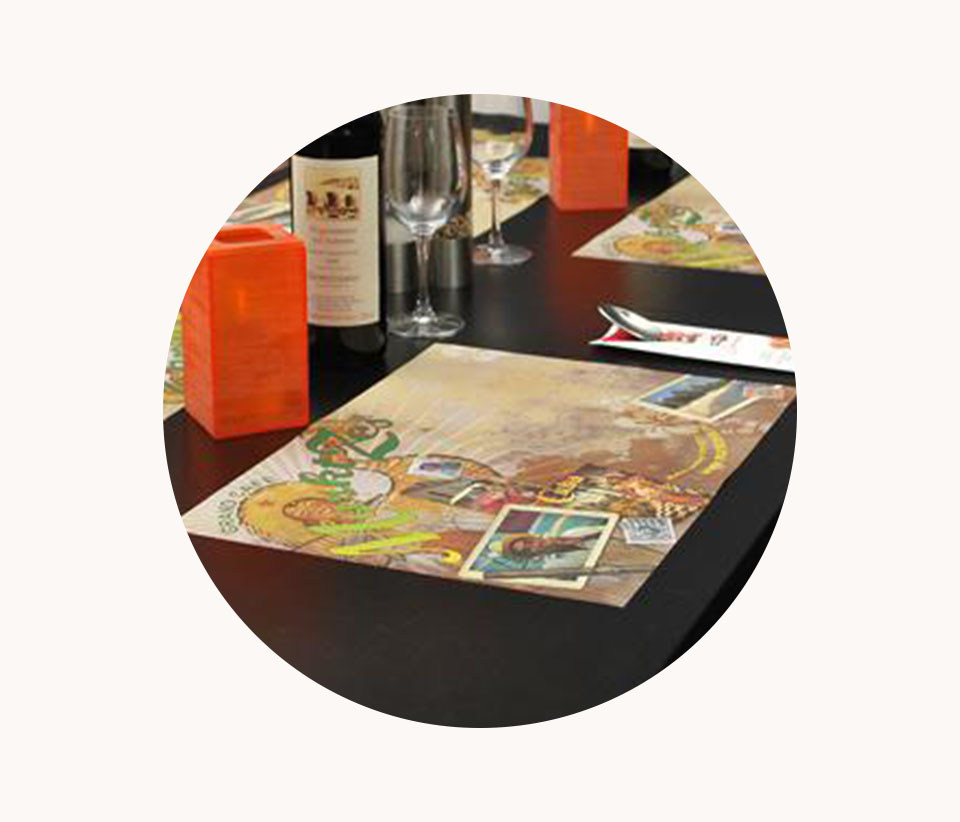 Placemats met uw eigen uitstraling