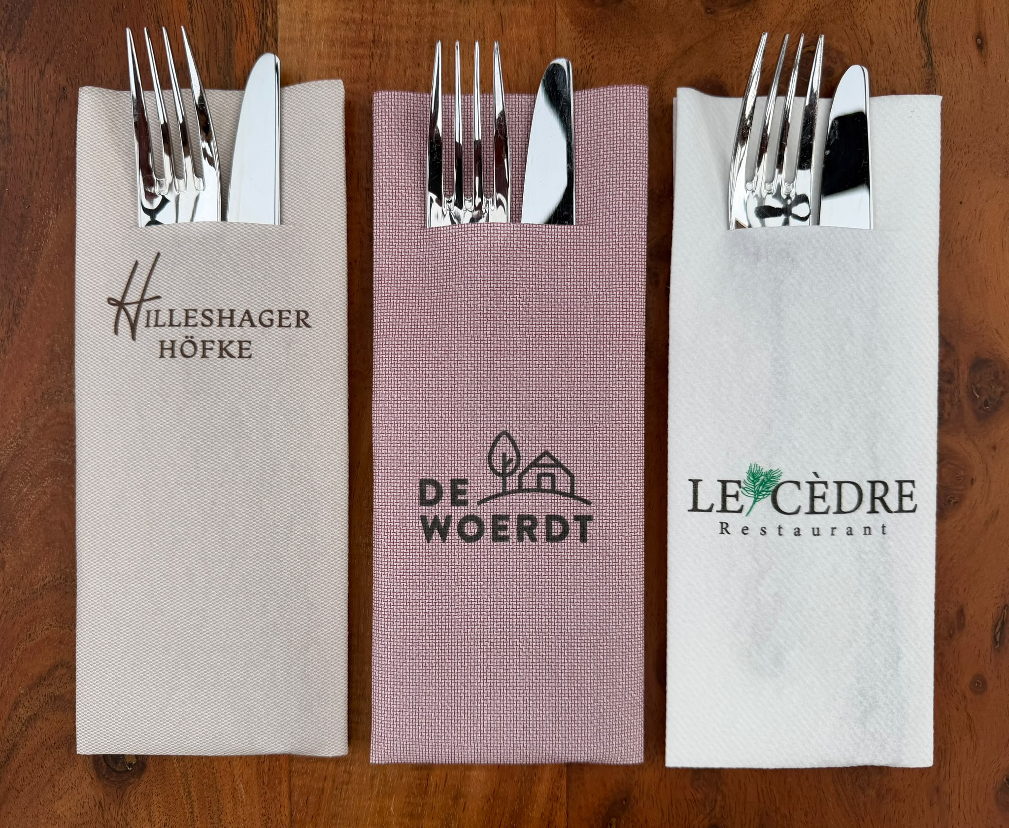 Bedrukte servetten met logo- Clean Feeling!
